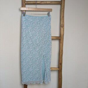 90's Inspired Style Rewind Floral Midi Skirt Size XL Women